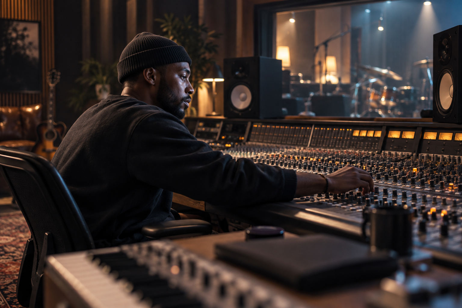Podcast recording studio